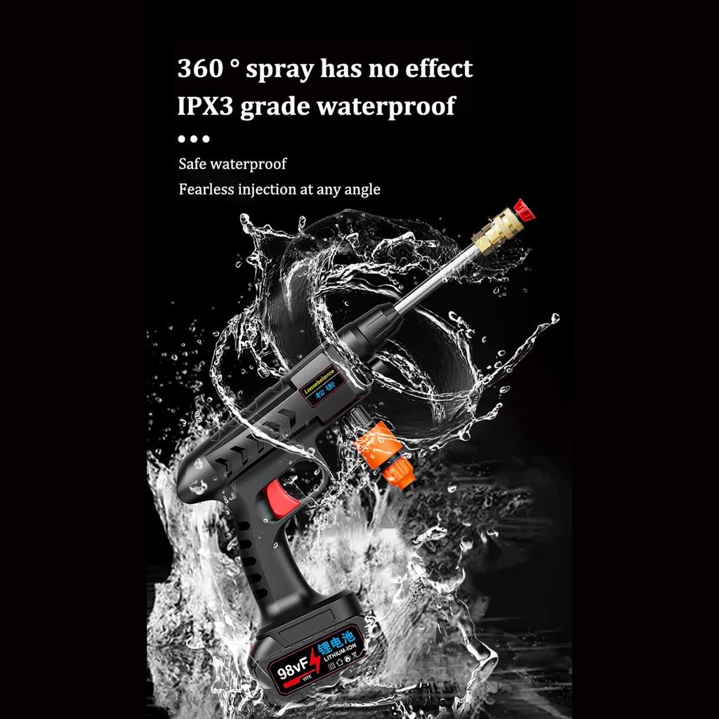 3000 Вт 100 бар, беспроводной мойщик высокого давления, пистолет для мойки автомобилей, 50000 мАч, генератор пены, водяной пистолет, распылитель для аккумулятора Makita 18 В