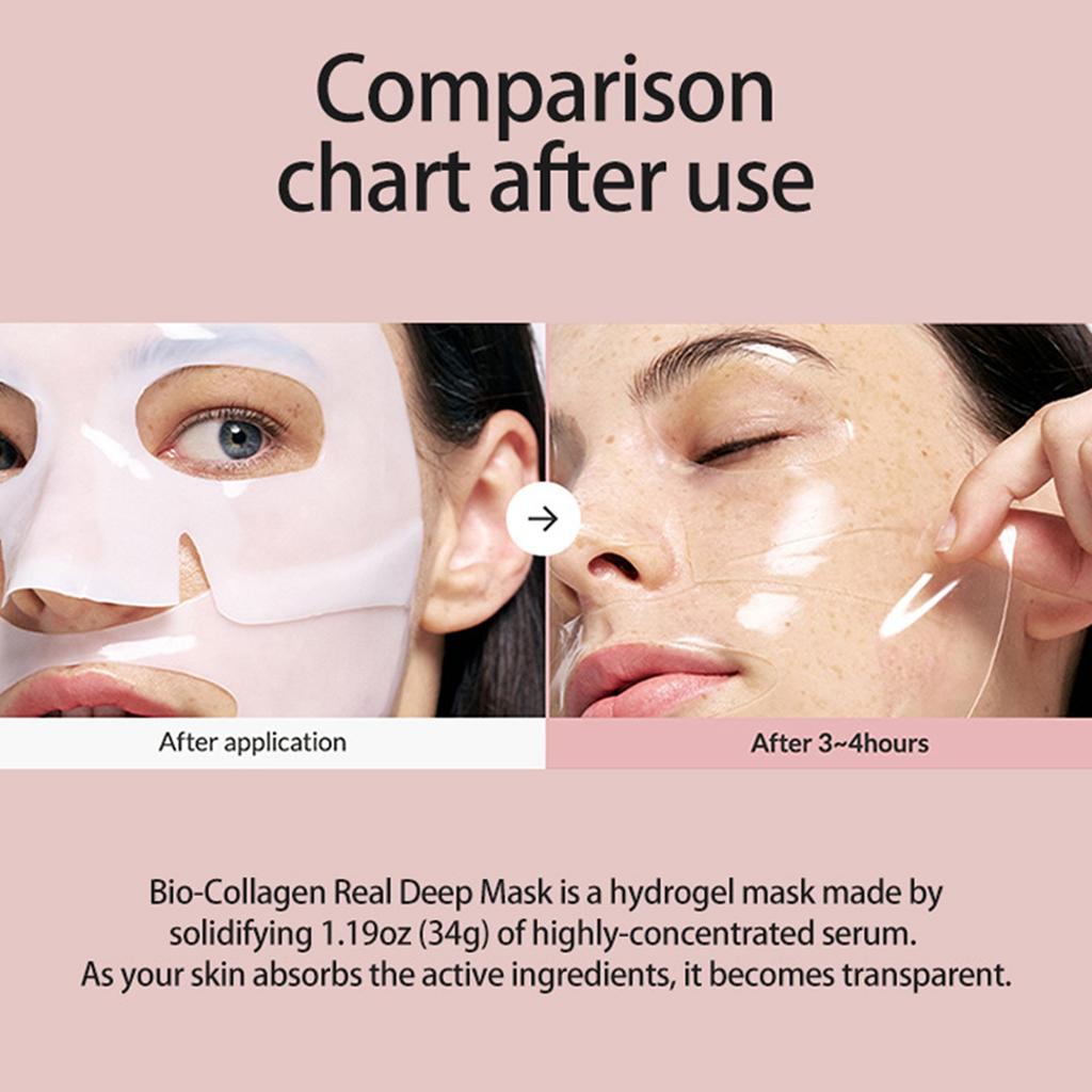 Коллагеновая маска, глубоко увлажняющая маска, ночная увлажняющая маска, фиксирует влагу и увлажняет кожу, 34 мл