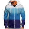 Men's Zipper Sweater Coat Printed Fashion Hooded Sweater