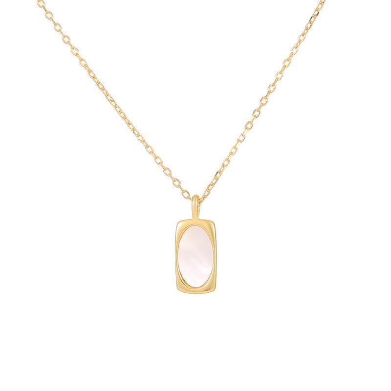 Ожерелье-подвеска из серебра 925 пробы Banyan Tree в стиле ретро с белой ракушкой, высококлассная летняя цепочка на ключицу 2024 года для женщин