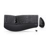 Perixx Wireless Ergonomic Keyboard Vertical Mouse Left and Right Separated Adjustable Palm Flat Membrane English Official Warranty Periduo-605 & Set,