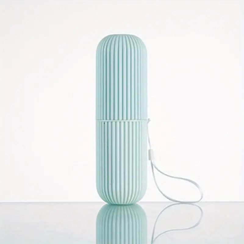 Portable Travel Toothbrush Box With Mouthwash Cup Convenient Brushing Cup And Toothwash Tooth Cylinder For Bathroom Essentials