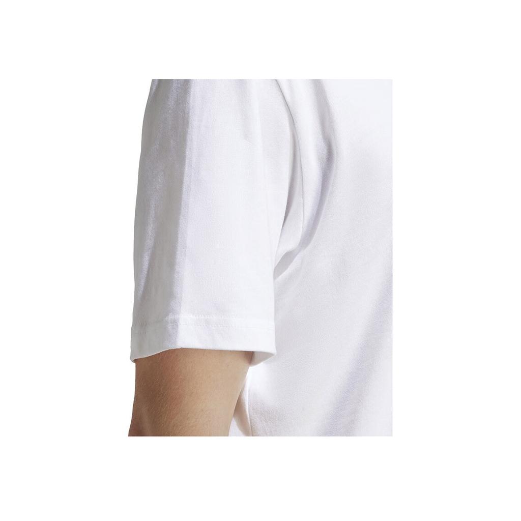 Adidas Футболка Originals Adventure с графическим принтом и буквенным логотипом, мужские топы с мультяшным принтом, белые HZ1145