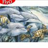 5D Diamond Painting Animal Turtle Pictures Of Rhinestones Diamond Embroidery Cross Stitch Dolphin Mosaic Decortion