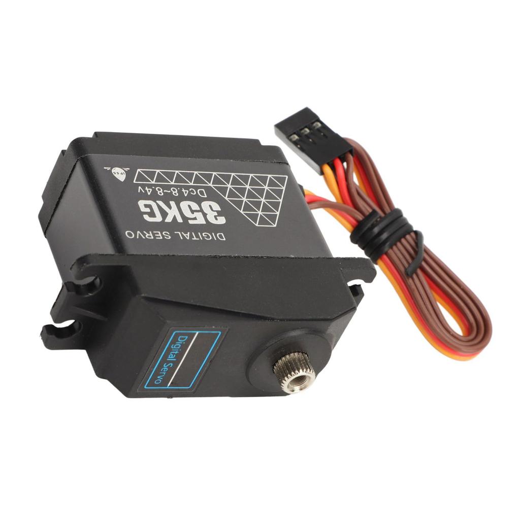 High Torque 35kg Stall Torque Metal Digital Servo for 1/12 Scale RC Car Robots, 1/8 Scale 1/10 Scale Waterproof RC Car Servo