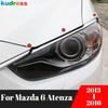 Для Mazda 6 Mazda6 Atenza седан 2013 2014 2015 2016 Хром Накладка на переднюю фару Накладка на веко фары Автомобильные полоски на веки фар