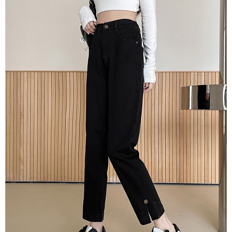DIMANAF 2025 Летние женские синие джинсы брюки женские эластичные базовые брюки с высокой талией длинные брюки