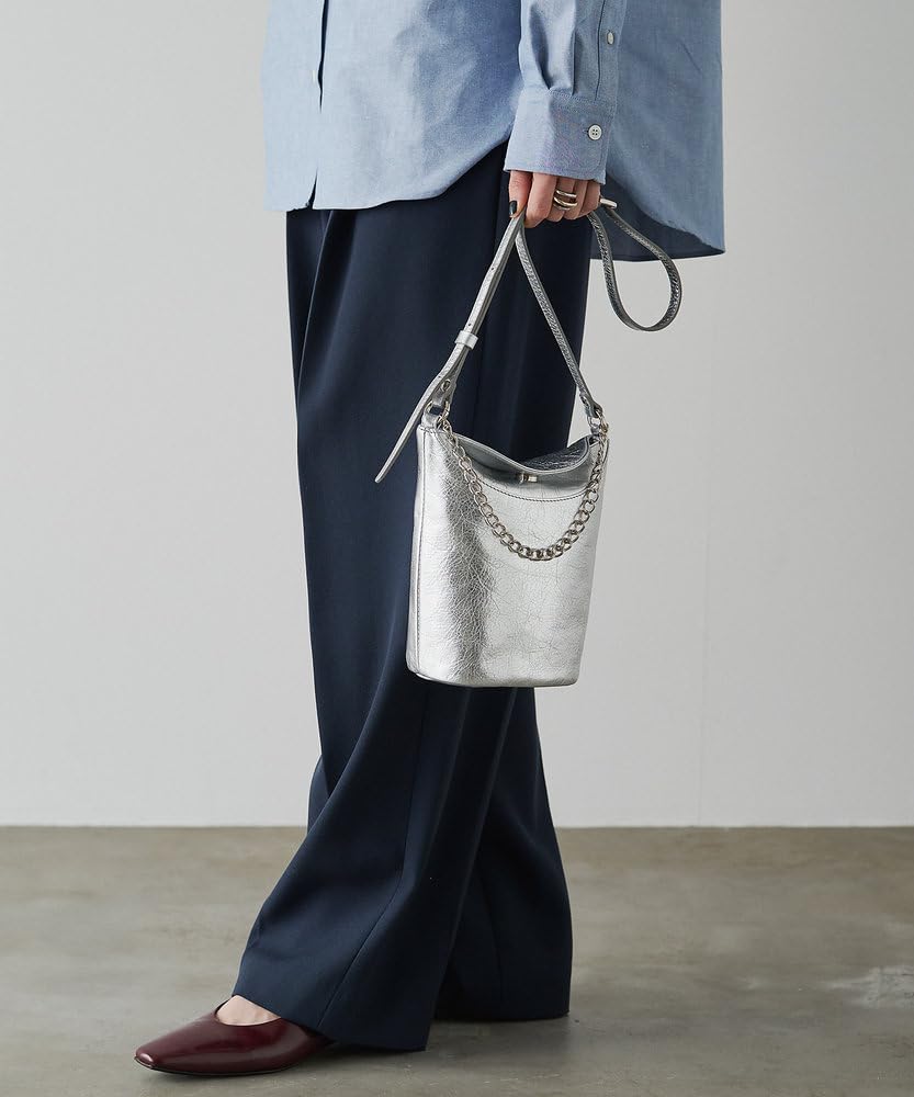 Мини-сумка на плечо с цепочкой RUZ1051122A0008 Бесплатный серебристый [Rashit] [Серебристый]