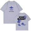 Футболка John Summit Tour Crewneck Streetwear Футболки для женщин и мужчин в стиле хип-хоп унисекс модные свободные повседневные топы Harajuku с коротким рукавом