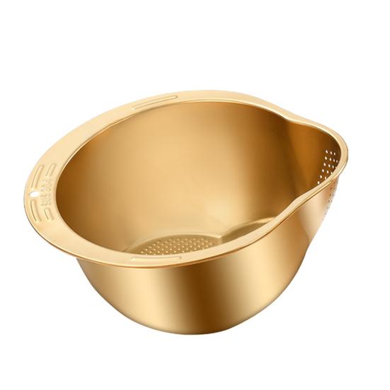 Ситечко для мойки риса из нержавеющей стали, чаша для быстрого дренажа, чаша для мытья риса, сито для риса, дуршлаг, сито для фруктов и овощей, кухонные инструменты