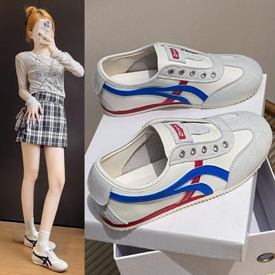 Немецкие кроссовки на плоской подошве женские туфли 2025 осень новая легкая обувь на мягкой подошве одинарная обувь повседневная обувь Forrest Gump спортивные маленькие белые s