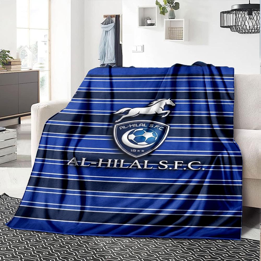Al-Hilal SFC Print Flannel Blanket High Quality Warm Comfortable Cover for All Seasons Perfect for Gifts Home Decor