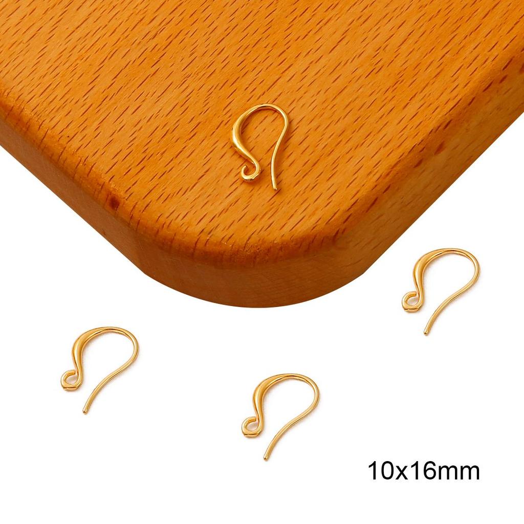 Позолоченные медные французские серьги-крючки, застежки, провода для ушей, аксессуары для изготовления ювелирных изделий своими руками