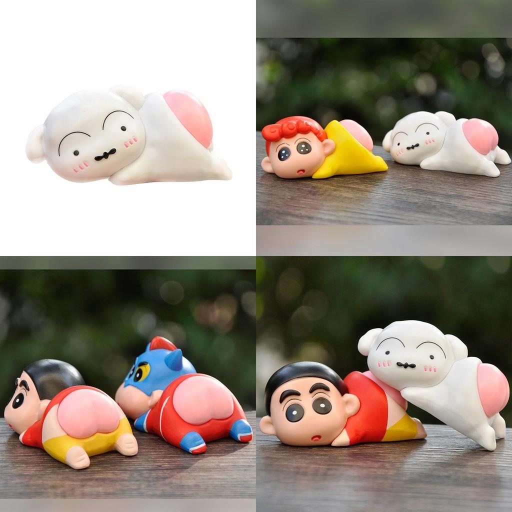 Crayon Shinchan Pvc Anime Figure Desk Ornament For Home Office Decor Special Characters Included