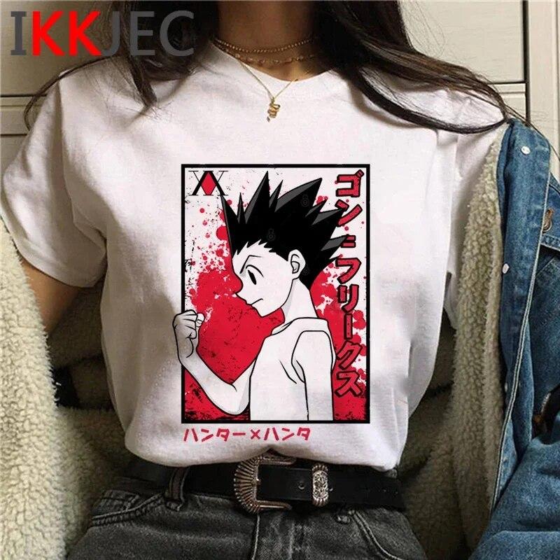 Hunter x Hunter Killua Hisoka Kurapika одежда футболка унисекс эстетичная уличная одежда ulzzang повседневные футболки с рисунком футболка kawaii