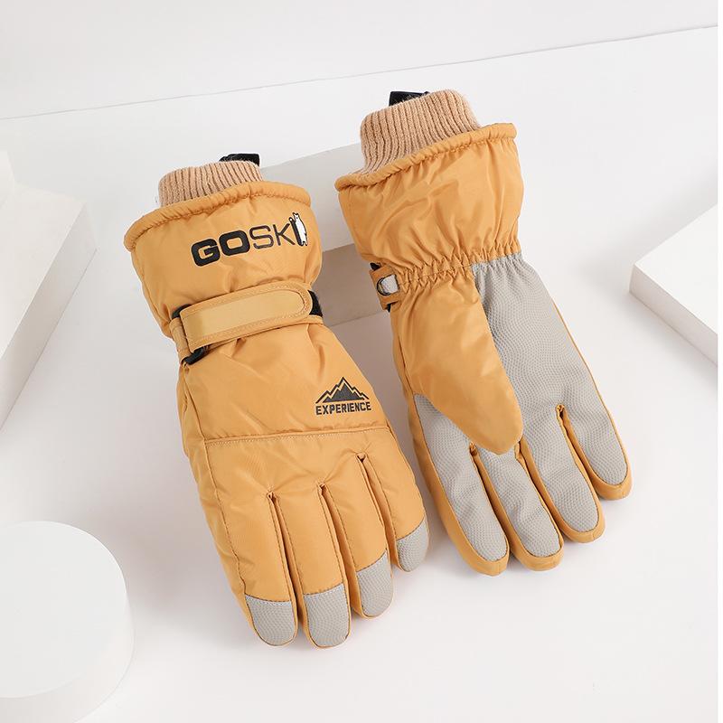 Winter Touch Screen Warm Gloves for Cold Proofing and Velvet Men and Women Ski Gloves Outdoor Thickened Fashionable Cycling Gloves