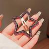 Starry Five-Pointed Star Hairpin for Women, Elegant Light Luxury Side Bangs Hair Clip.