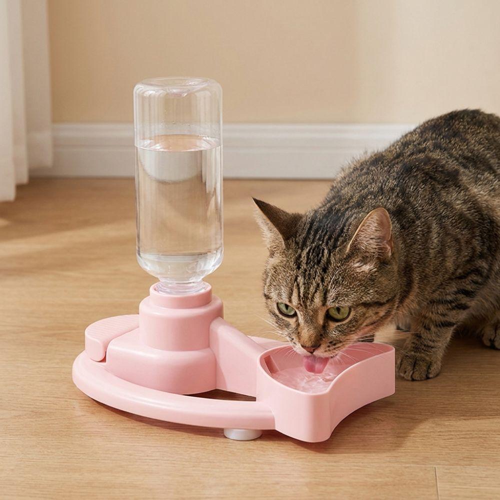 Stable Base Cat Drinking Machine Large Capacity Pet Drinking Station Cat Water Bowl Holder Travel