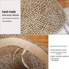 Breathable Handmade Straw Octagonal Newsboy Cap - Summer Seagrass Sun Hat