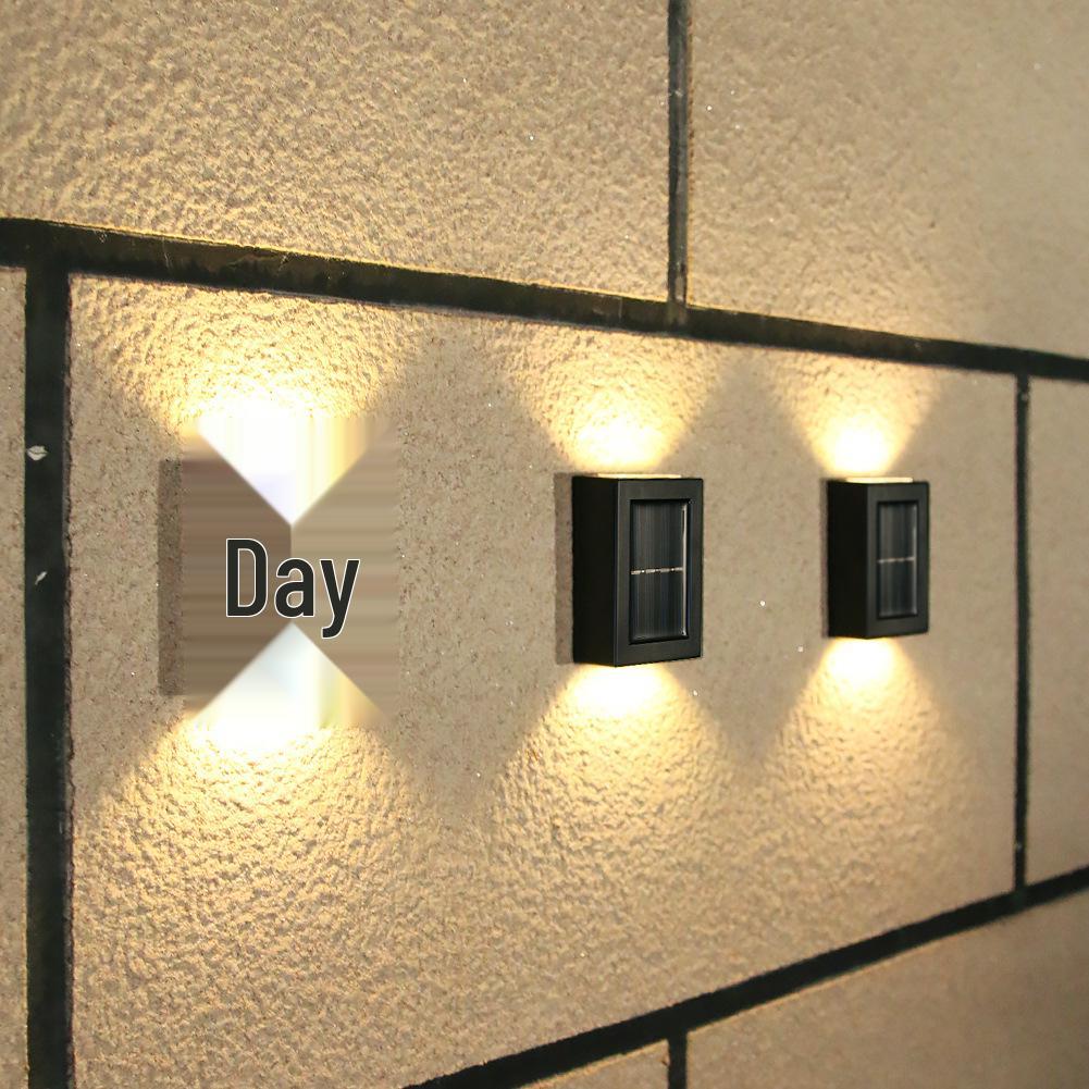 Солнечный уличный декоративный настенный светильник для сада и двора - Светильник для забора вверх и вниз