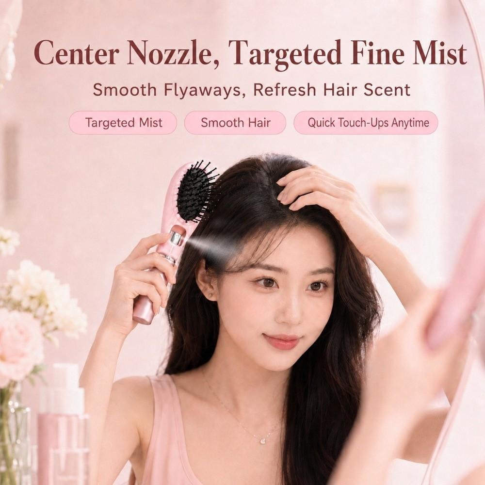 Anti-Static Spray Hair Brush Built-In Spray Spray Massage Comb Misting Hair Brush Scalp Massage