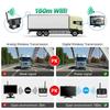 Wireless 7'' AHD Blind Spot Alarm Monitor Touch Screen DVR Record IR Night Vision Backup Camera 4CH For Truck/Bus/Trailer/RV/SUV