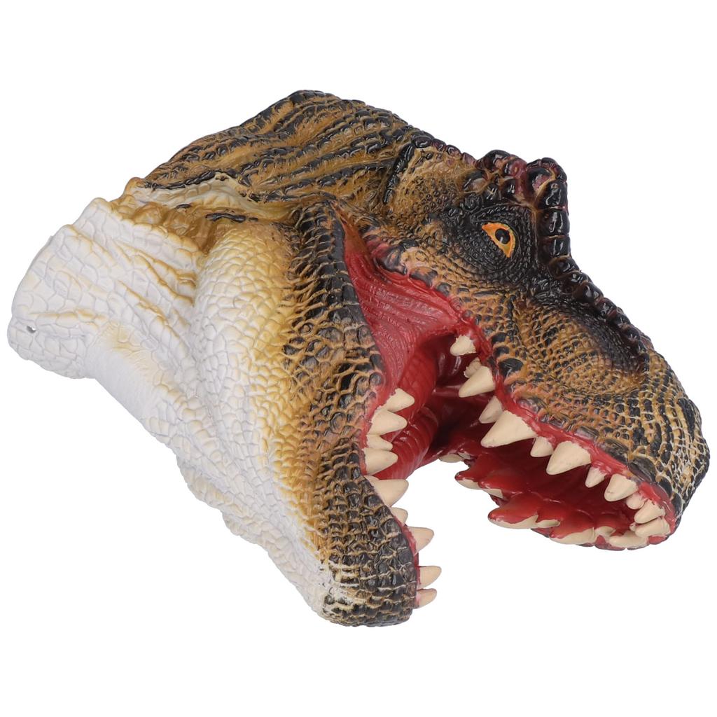 Dinosaur Puppet Rubber Portable Nontoxic Durable Wearable Hand Painted Craft Dinosaur Hand Puppet