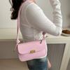 Простая женская сумка 2024 года, китайский Новый год, новый однотонный трендовый корейский вариант, сумка под мышкой, сумка через плечо, маленькая квадратная сумка, сумка из тофу