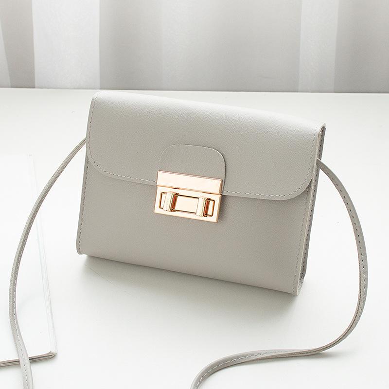 Повседневная простая маленькая квадратная сумка 2025 модная универсальная сумка на плечо с замком кроссбоди женская сумка сумка для мобильного телефона