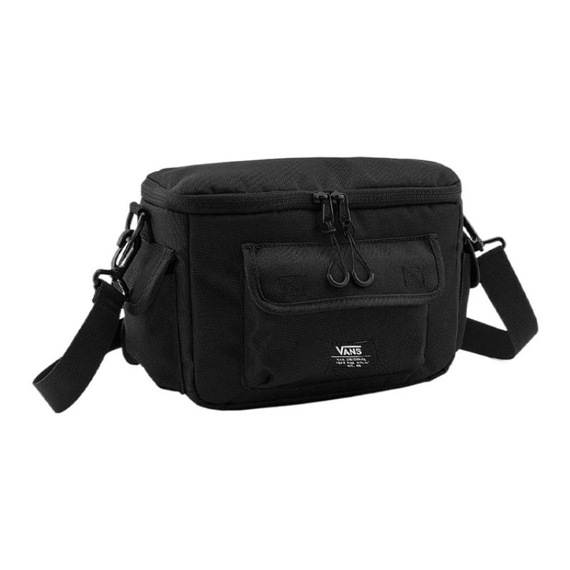 Vans Полиэстеровая наплечная сумка, сумка через плечо, сумка-слинг обычная унисекс черная Vans VN000BZNBLK