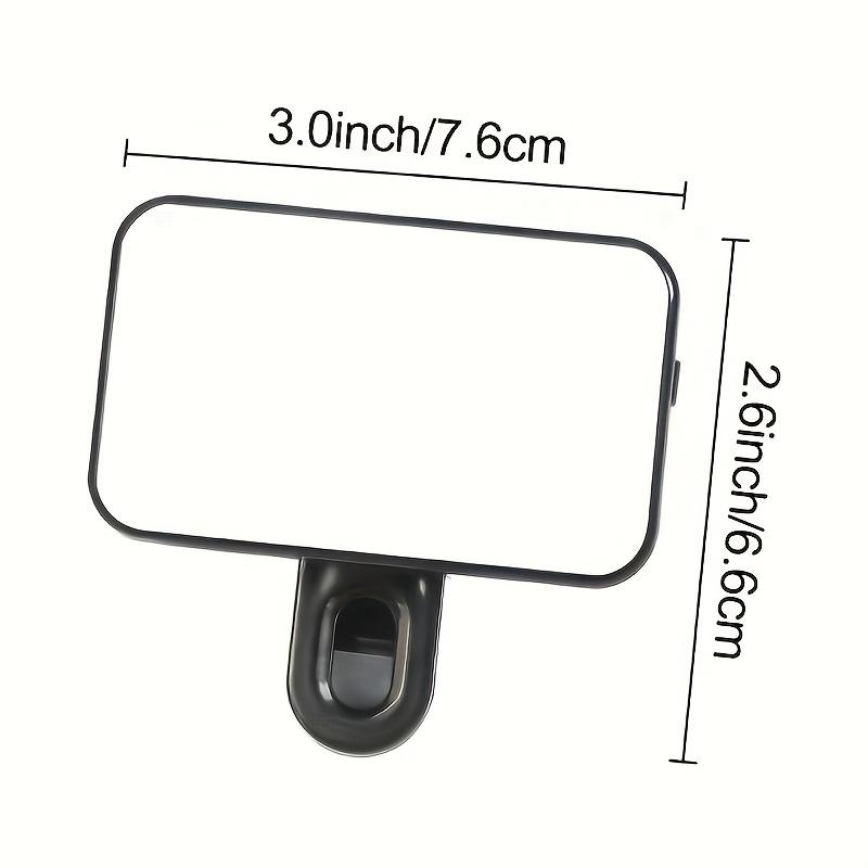 Портативный перезаряжаемый селфи-заполняющий свет, накладная светодиодная кольцевая лампа с 3 цветовыми режимами для телефона, ноутбука, планшета, видеозвонков, видеоблогов, фотографии