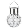 2Pcs LED Hanging Lamp Solar Powered Ball Light Light Control for Outdoor Garden Lawn Decoration