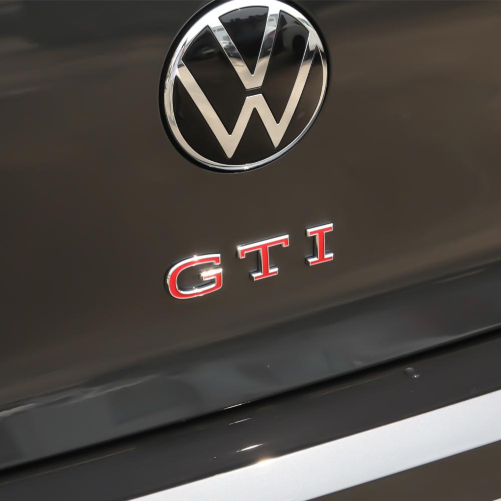 AABIN1 3D ABS GTI Emblem Car Body Tail Trunk Decoration Stickers Auto Accessories For Volkswagen VW Golf Polo Beetle Passat T-ROC Caddy