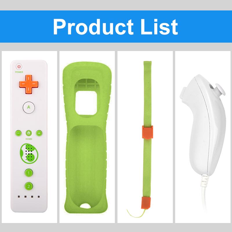 Беспроводной пульт дистанционного управления 2 в 1 для Nunchuk Nintendo Wii Встроенный геймпад Motion Plus с силиконовым чехлом Датчик движения