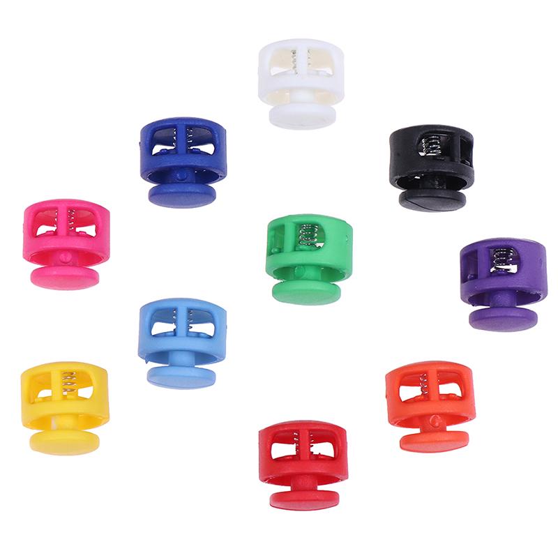 10Pcs Cord Lock Stopper Buckles Clamp Toggle Clip DIY Shoelace Bag Accessories