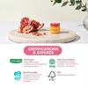 FRUDIA Pomegranate Honey Lip Balm 10ml , Lip Plumping, Translucent Red Tinted 3-In-1 Korean Lip Balm Made With Pomegranate Extracts For Dry