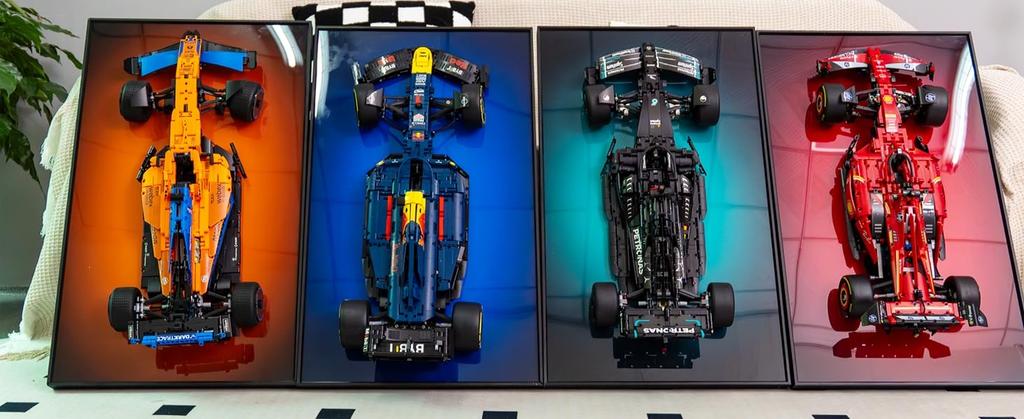 Sungvool Building Block 42206 F1 Race Car Display Wallboard with LEGO Technic Oracle Red Bull Racing RB20 F1 Not Made of Maximize Aluminum Alloy