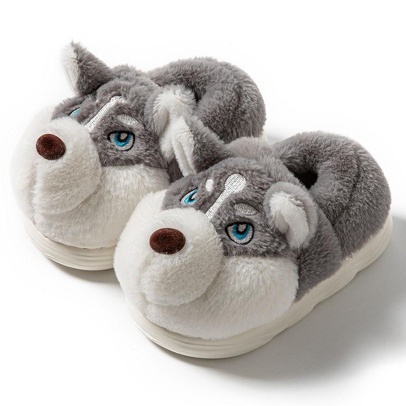 Kids' Non-Slip Erha Slippers - Cozy, Velvet-Lined, Thick Sole Winter Warmth for Boys