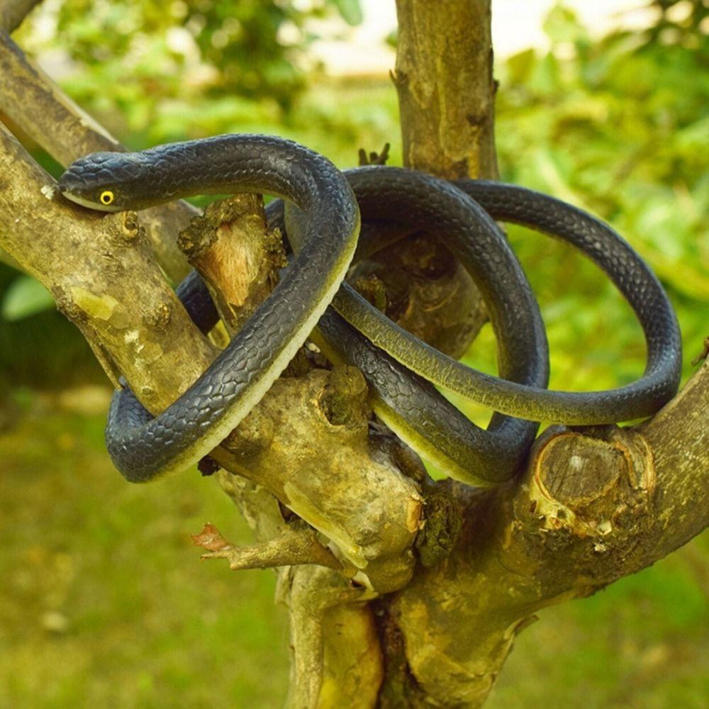 Realistic Fake Snake Lifelike Halloween Prank Props Scare Toy Joke Toys Snake Model Garden Decor
