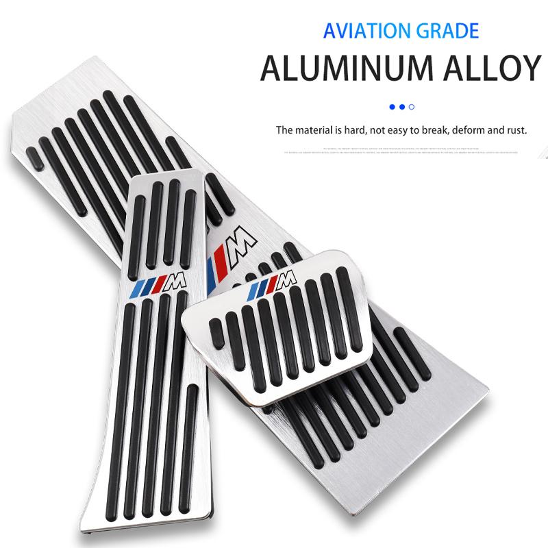 BMW M Power Pedal Cover Aluminum Alloy Non-Slip Accessories For BMW M E90 E60 F30 F10 E39 E36 F20 G30 G20 E87 E92 E91 /Sticker GG8