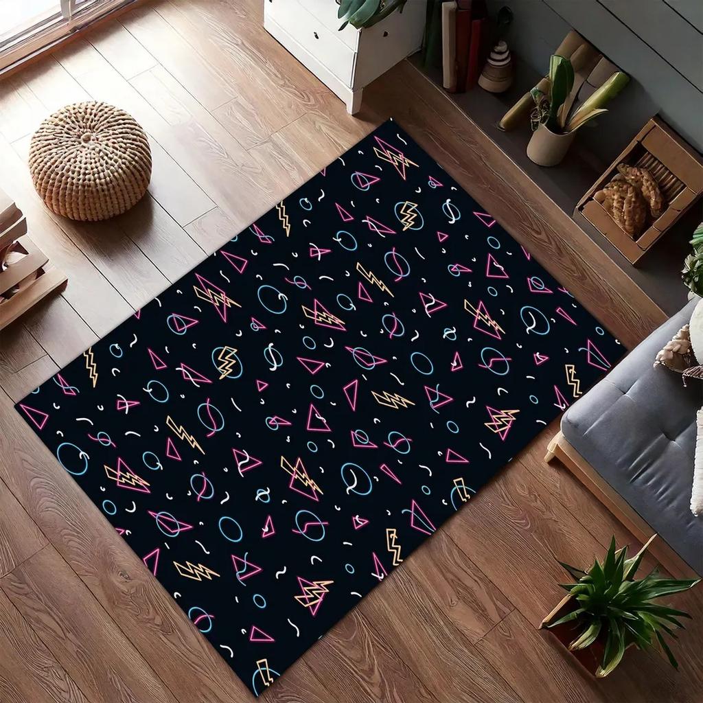 Ковер для аркадных ретро-игр, Ковер с аркадным автоматом, Ковер для геймера, Ковер для комнаты ретро-игр, Напольный коврик на тему ретро-видеоигр