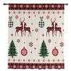 Christmas Window Curtain Snowflake Elk Tulle Curtain Sheer Valances Curtains For Living Room Home Decoration Drape Panel