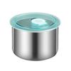 Stainless Steel Fresh-keeping Bowl With Lid Hot Selling  Round Box Food Refrigerated Fruit Vegetable Fresh-keeping Box 500 Ml