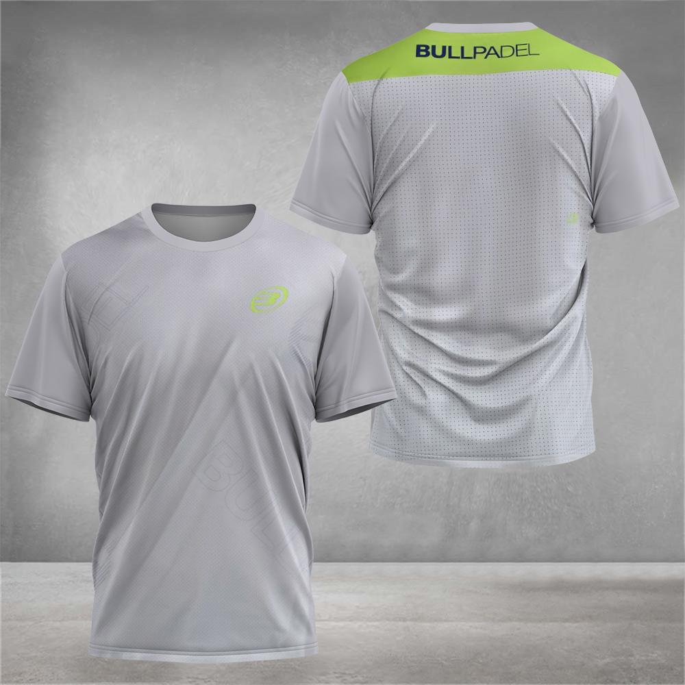 Летний бутик Padel Элементный принт Быстросохнущая Футболка с коротким рукавом Модная мужская теннисная одежда Мужская фитнес спортивная дышащая футболка