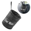 Car Trash Can Foldable Design with Fastener Tape Large Capacity Easy Installation Collapsible