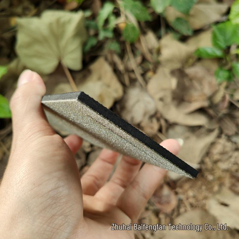 170x75mm EVA Diamond Sharpening Stone with Anti-slip Pad and Film Packaging
