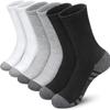 Men's Solid Color Color-blocking Sports Socks, Plus-size Basketball Mid-calf Socks, Cotton Breathable, Autumn and Winter, Black, White and Gray
