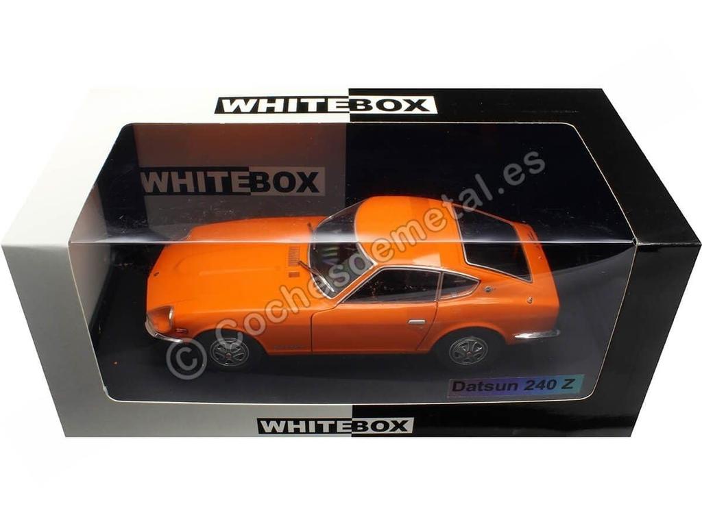 WHITEBOX Scale Datsun 240Z 1969 Orange Nissan Datsun 240 Z Diecast Car 1/24
