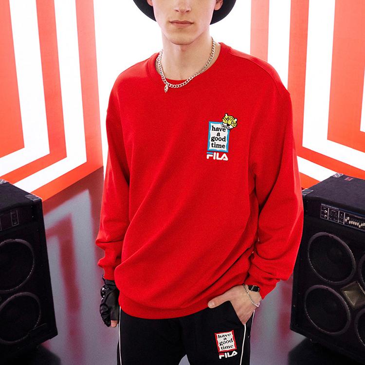 FILA x Have A Good Time Sweatshirt Unisex Legend Red F11U219204F-RD