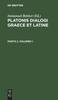 Книга Platonis Dialogi Graece Et Latine. Partis 2, Volumen 1